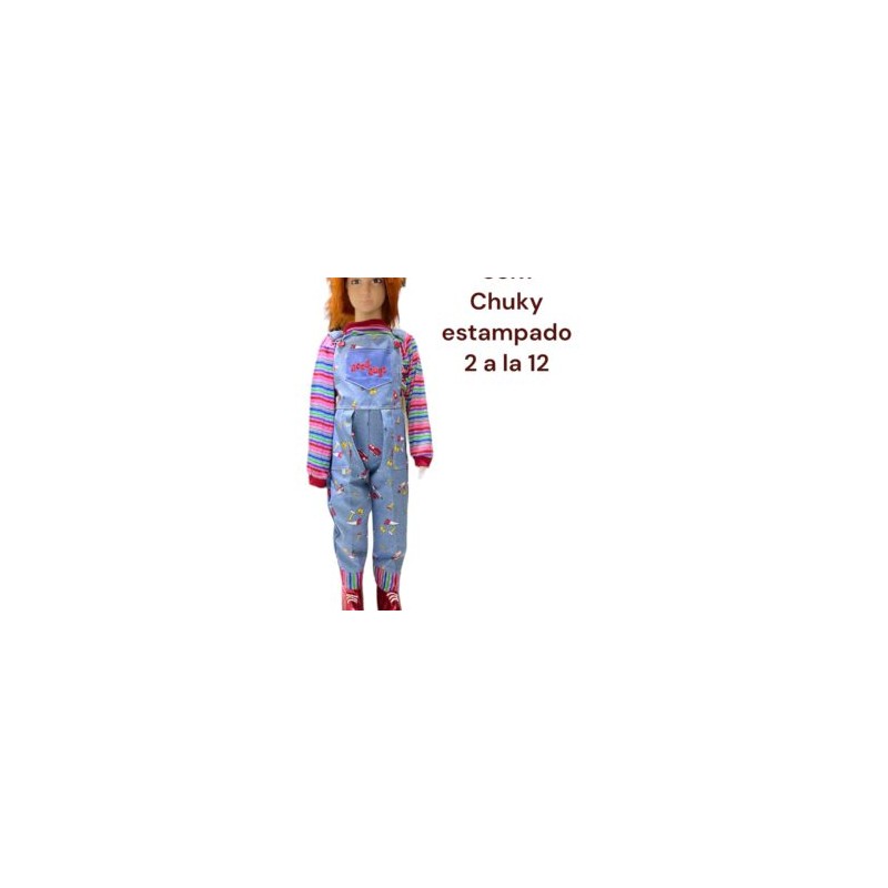 Disfraz de chuky estampado