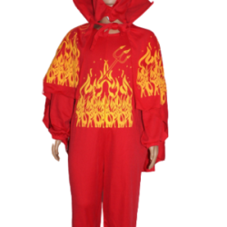 Disfraz de diablo estampado