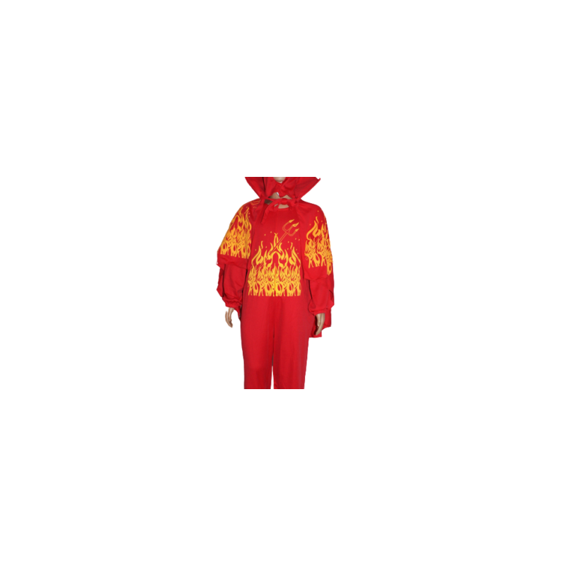 Disfraz de diablo estampado