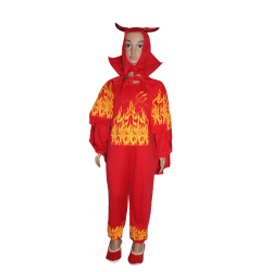 Disfraz de diablo estampado