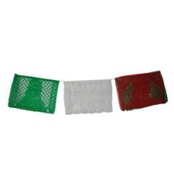 Enrramada de papel picado tricolor 50 mtros.
