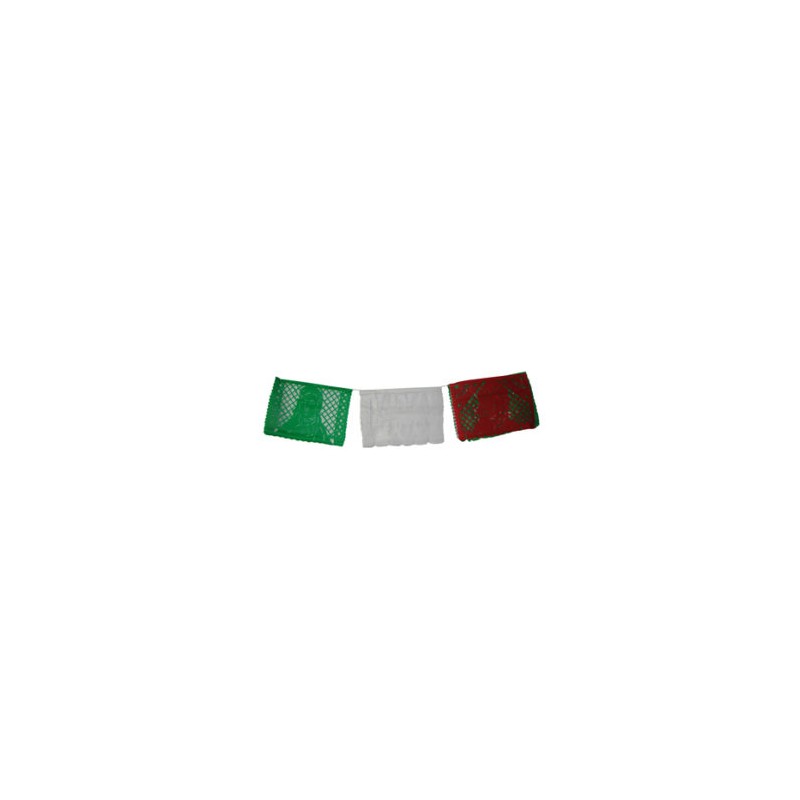 Enrramada de papel picado tricolor 50 mtros.