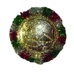 Escudo dorado con escarcha