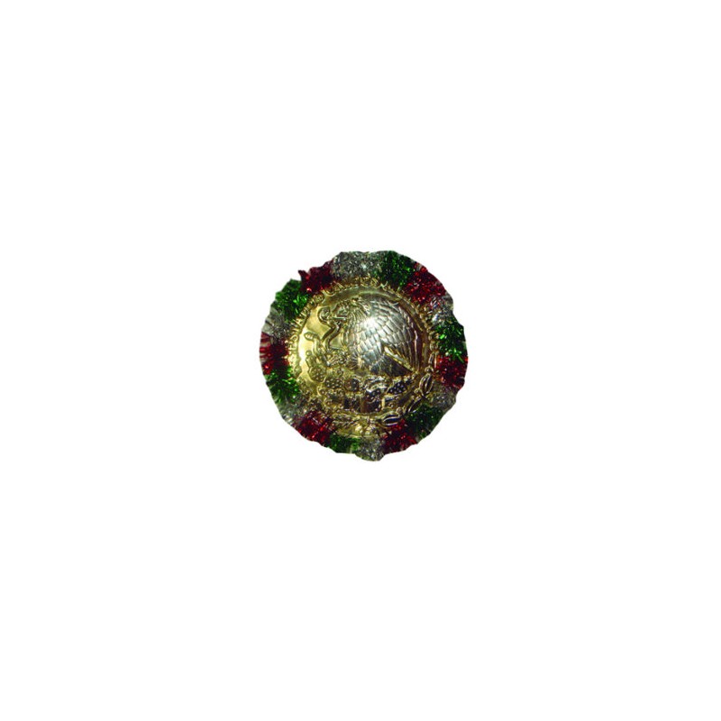 Escudo dorado con escarcha