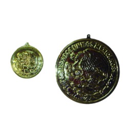 Escudo dorado termoformado