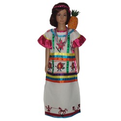 Flor de piña bordada