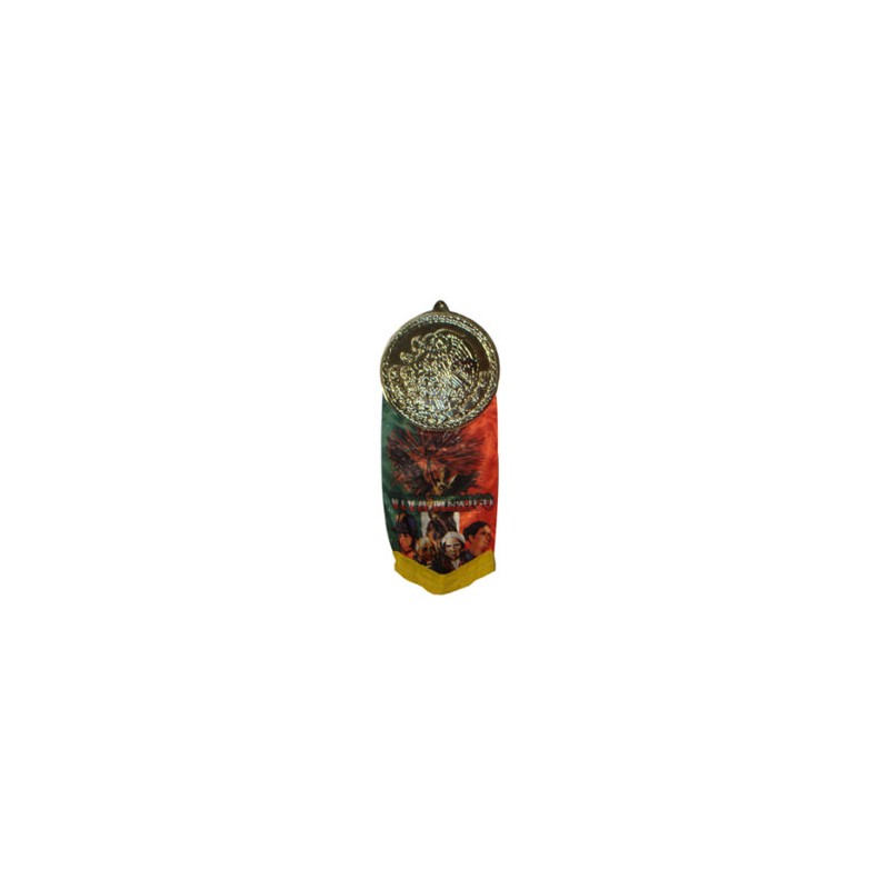 Gallardete impreso con escudo dorado