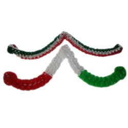 Gusano de papel tricolor