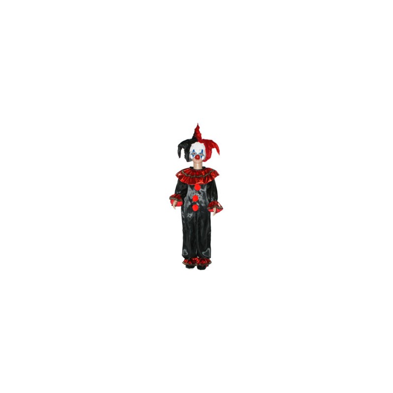 Payaso Malevolo Negro-Rojo