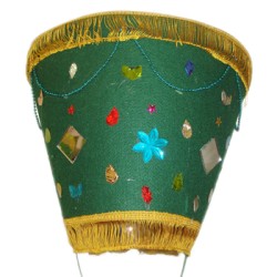 Sombrero chinelo adornado