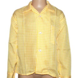 CAMISA CUADRO CHICO AMARILLO