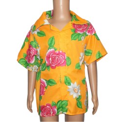 CAMISA FLOREADA DE POPELINA