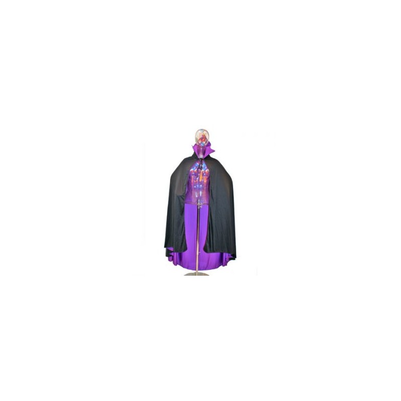 Capa doble  morada con negro