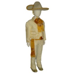 CHARRO HUESO BORDADO  ORO
