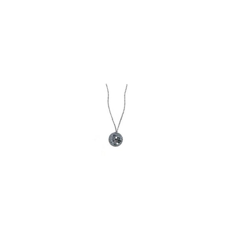 Collar Disco Ball plata