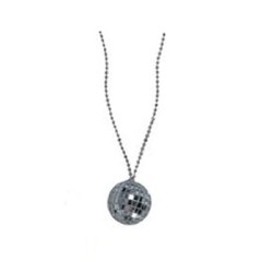 Collar Disco Ball plata