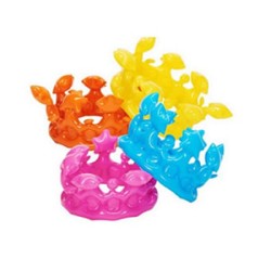 Corona inflable de colores
